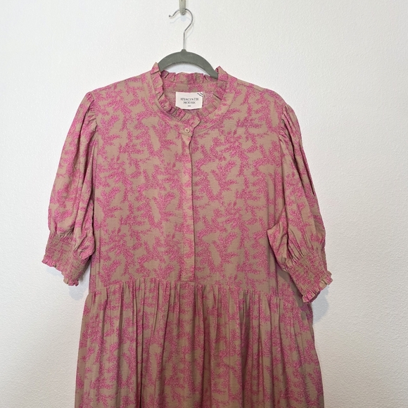Tuckernuck Hyacinth House Bennett Pink Vines Maxi Dress Size XXL - Picture 8 of 11